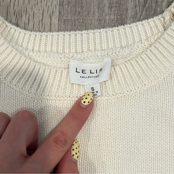 Le Lis Cream Knit Sweater - Picture 4 of 4